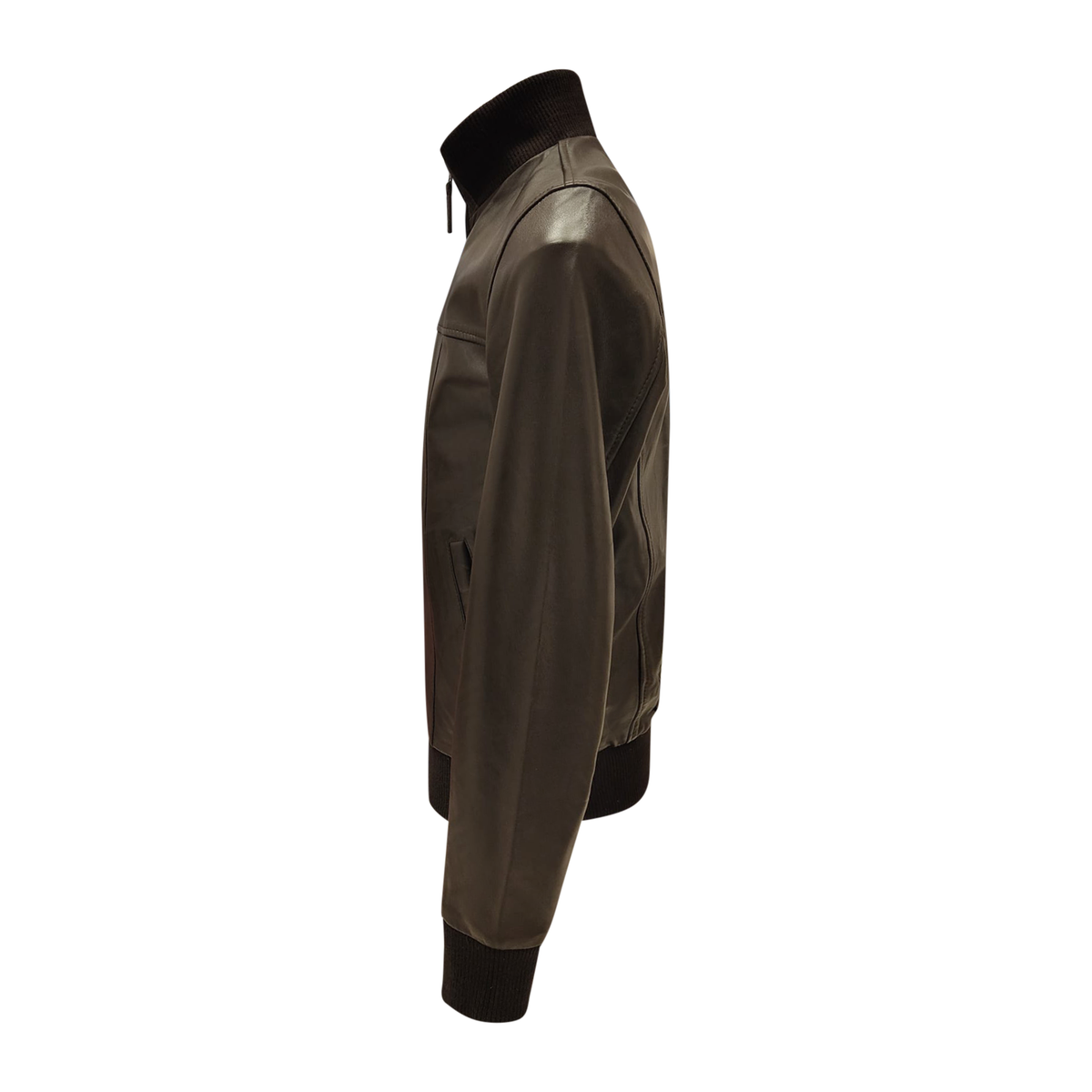 Bomber testa di moro in pelle