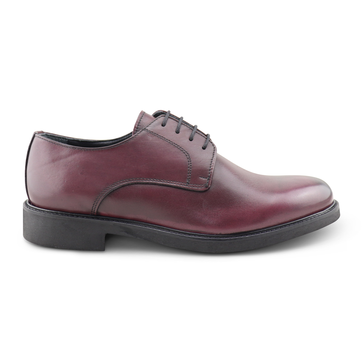 Derby in pelle bordeaux