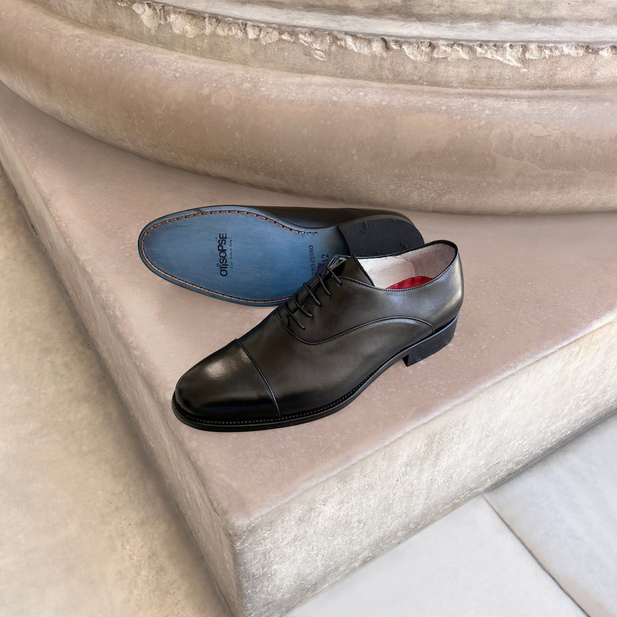 Francesine nere in pelle