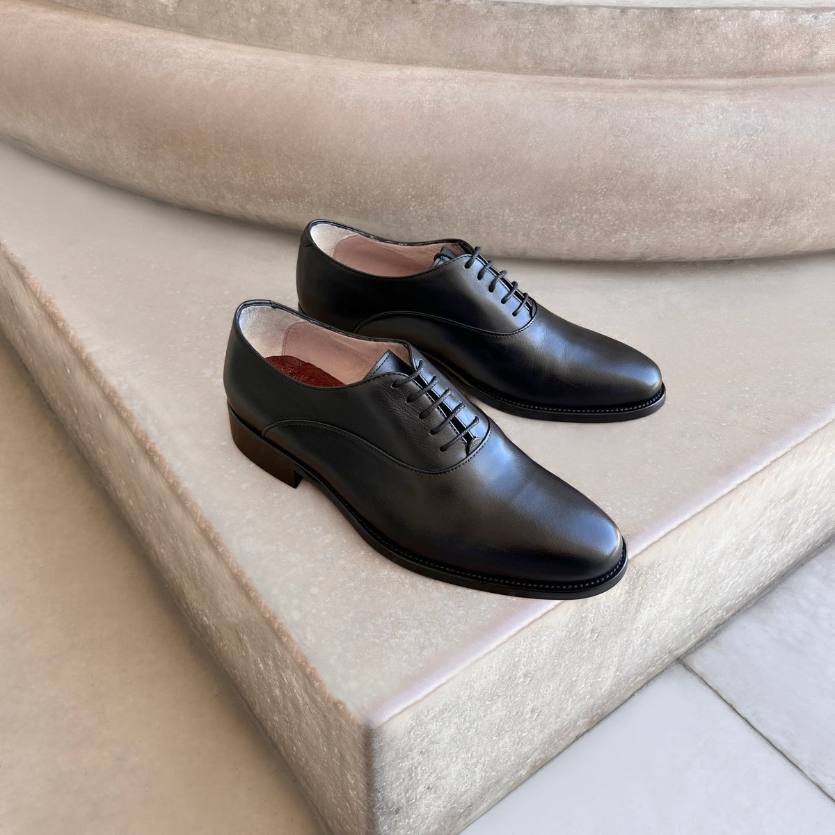 Francesine nere in pelle