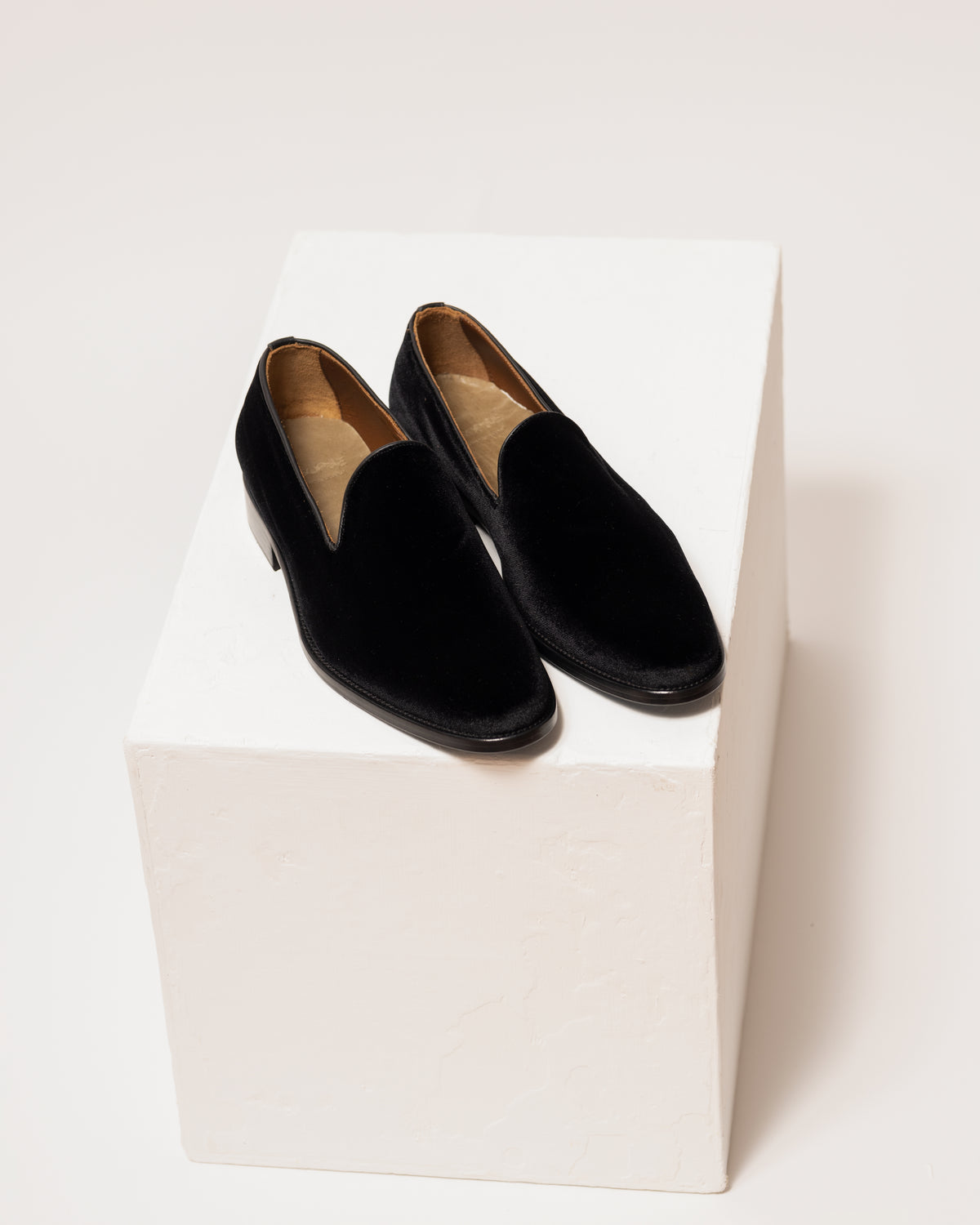 Slippers velluto nero