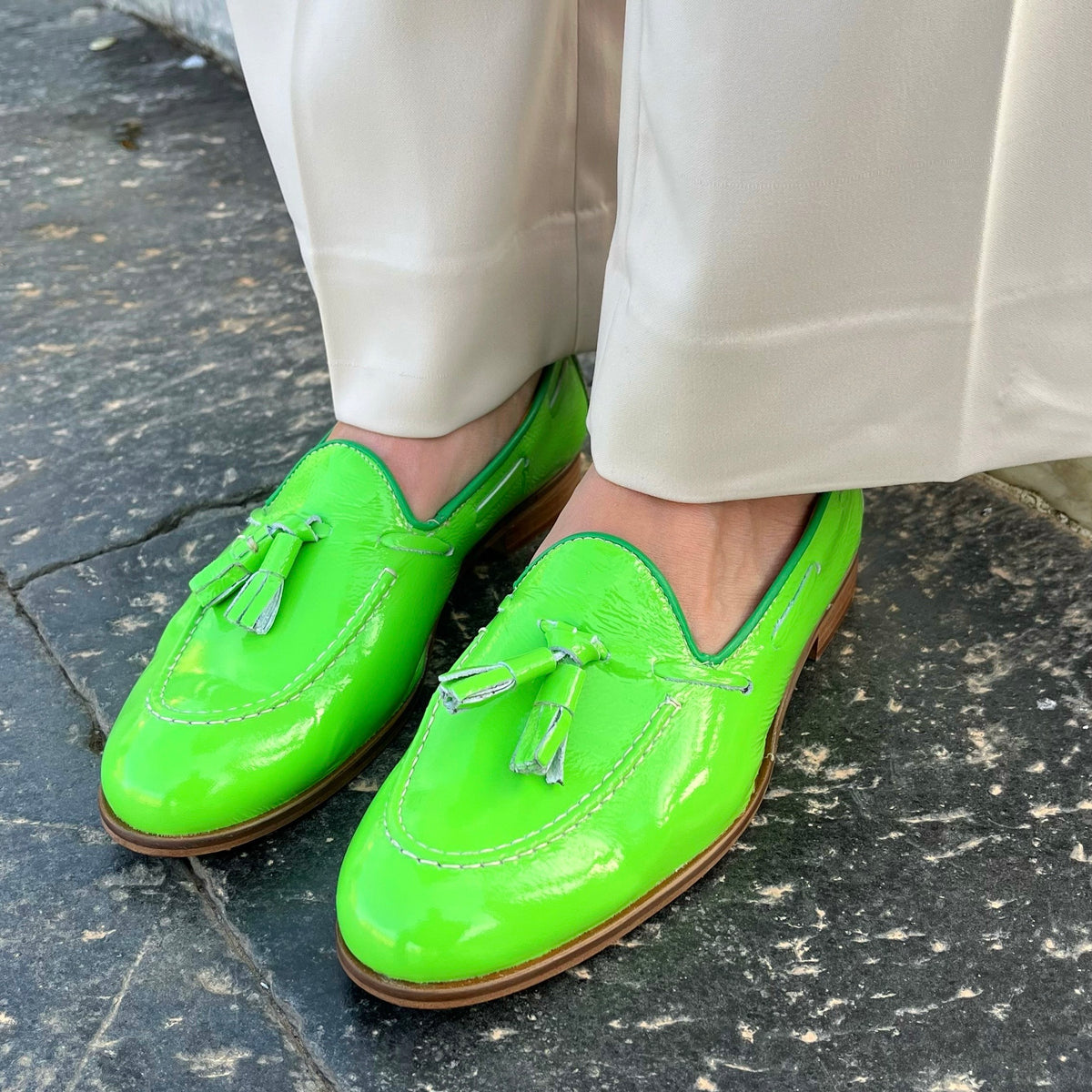 Mocassini naplak verde