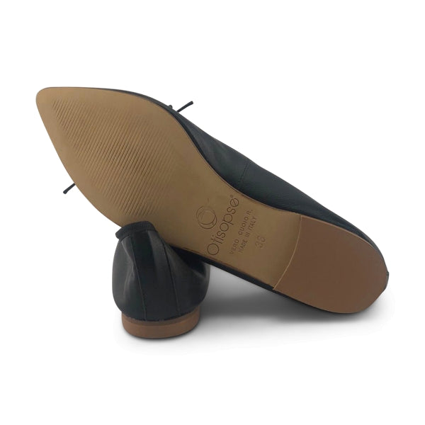 Ballerine con suola in cuoio