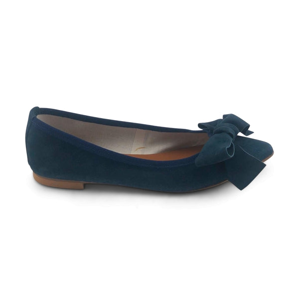 Ballerine in camoscio blu navy
