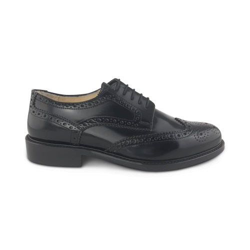 Scarpe Derby da uomo nere in pelle