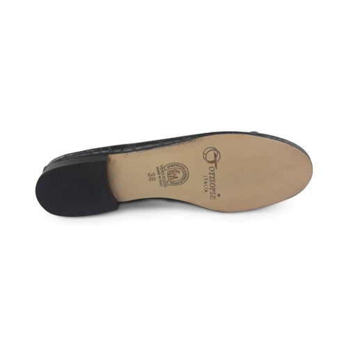 Ballerine con suola in cuoio