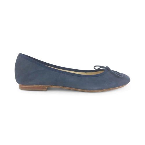 Ballerine in camoscio color indaco