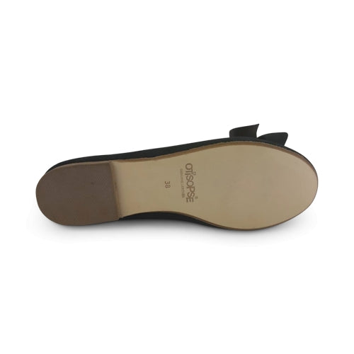 Ballerine con suola in cuoio
