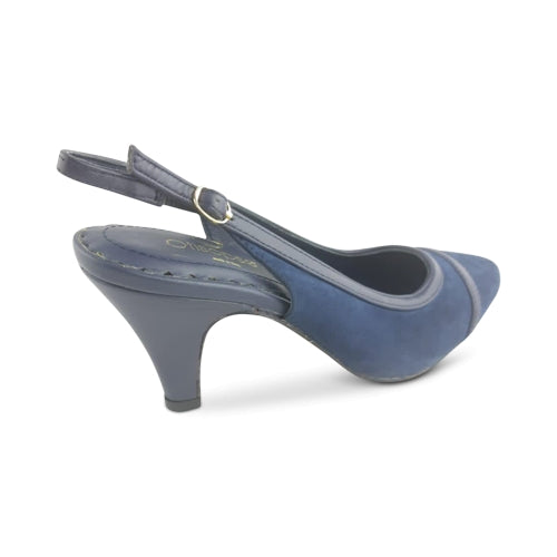 Décolleté blu tacco 6 cm