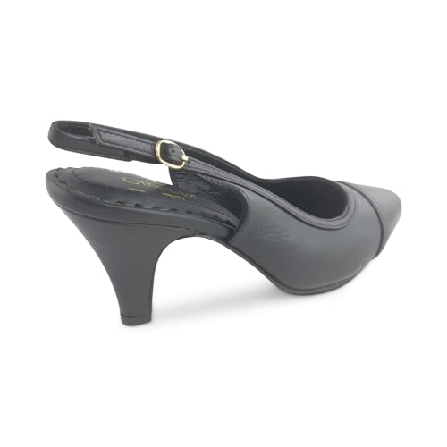 Décolleté in pelle tacco 6 cm