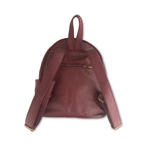 Zaino in pelle bordeaux