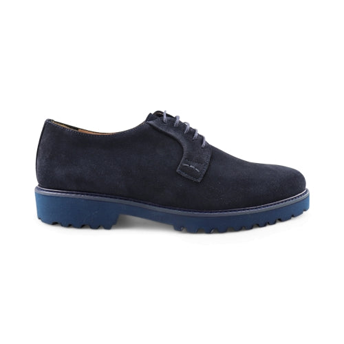 Scarpe derby da uomo in camoscio