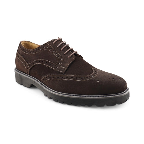 Scarpe derby in camoscio testa di moro