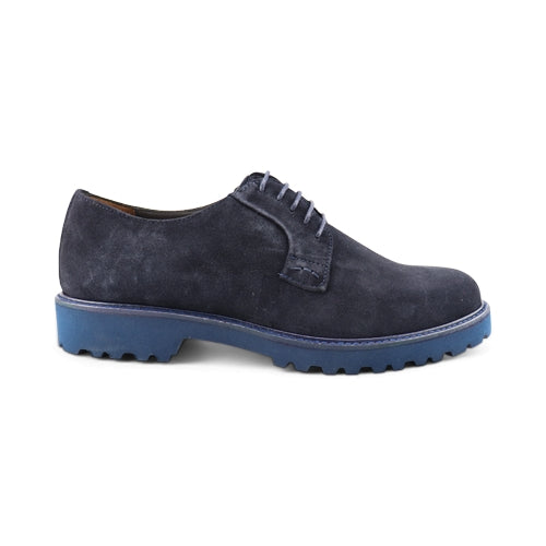 Scarpe derby da uomo in camoscio