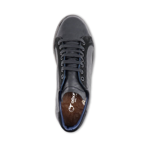 Sneakers in pelle stropicciata