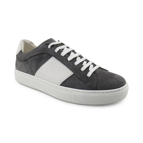 Sneakers da uomo in camoscio grigio