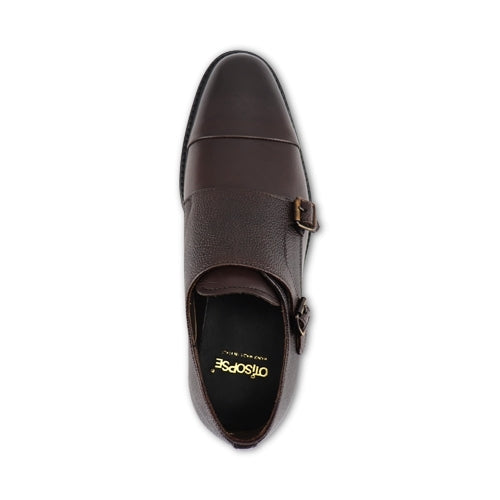 Scarpe doppia fibbia testa di moro