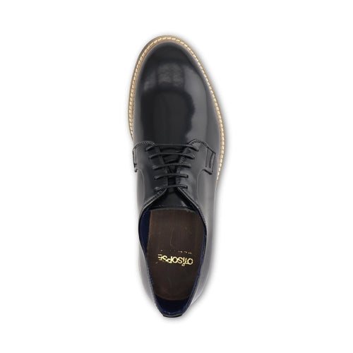 Scarpe derby nere in pelle