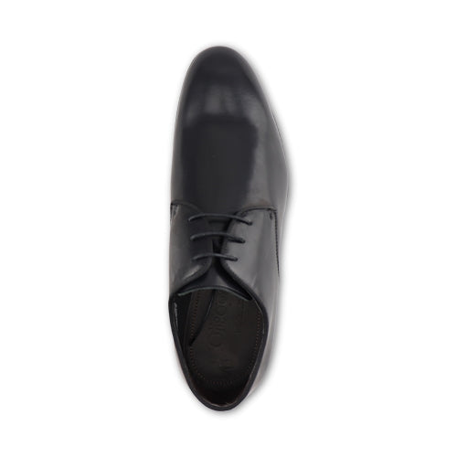 Scarpe Derby nere in pelle abrasivata