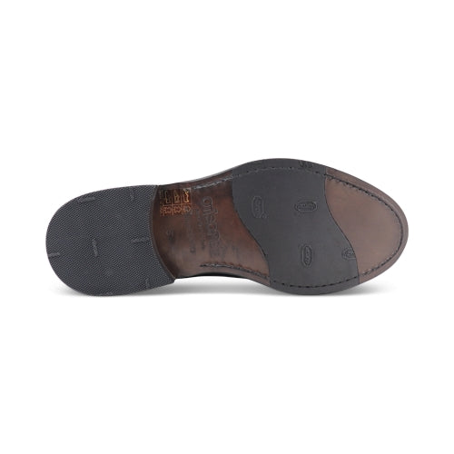 Scarpe Derby con suola in cuoio cucita
