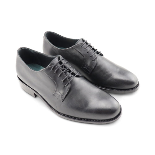 Scarpe Derby nere lisce in pelle