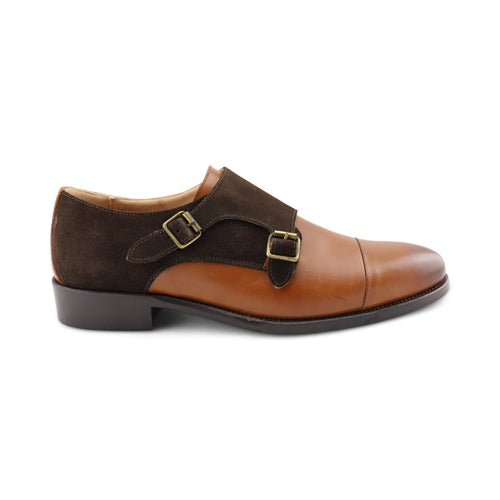 Scarpe doppia fibbia da uomo