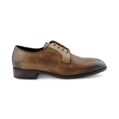Scarpe Derby in pelle marrone