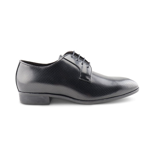 Scarpe Derby nere da uomo in pelle