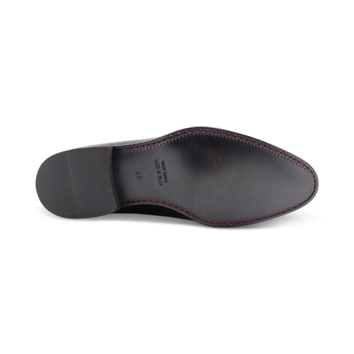 Scarpe Derby con suola in cuoio cucita