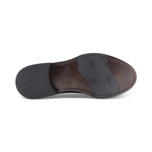 Scarpe Derby con suola in cuoio cucita