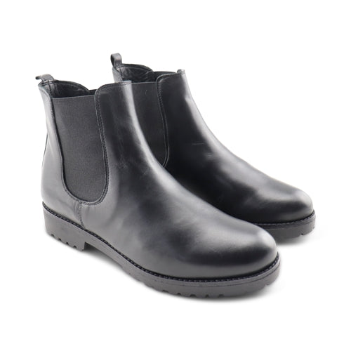 Stivaletti neri da donna in pelle