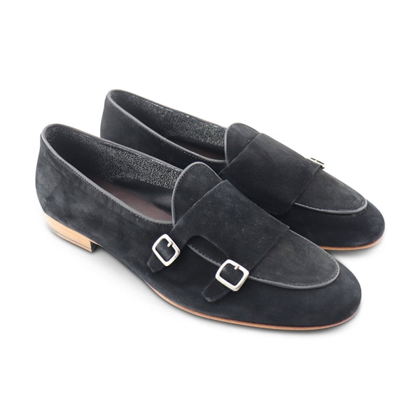 Slippers nere con fibbie