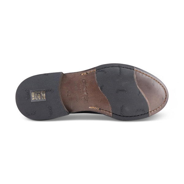 Scarpe Derby con suola in cuoio cucita