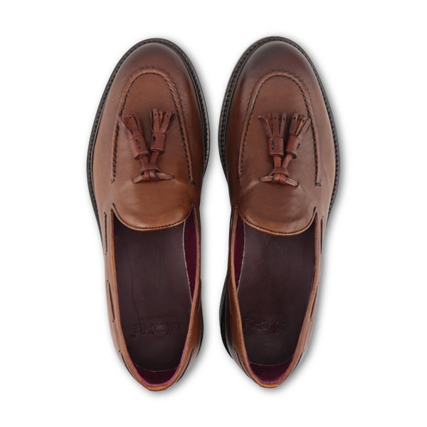 Crinkled leather slippers