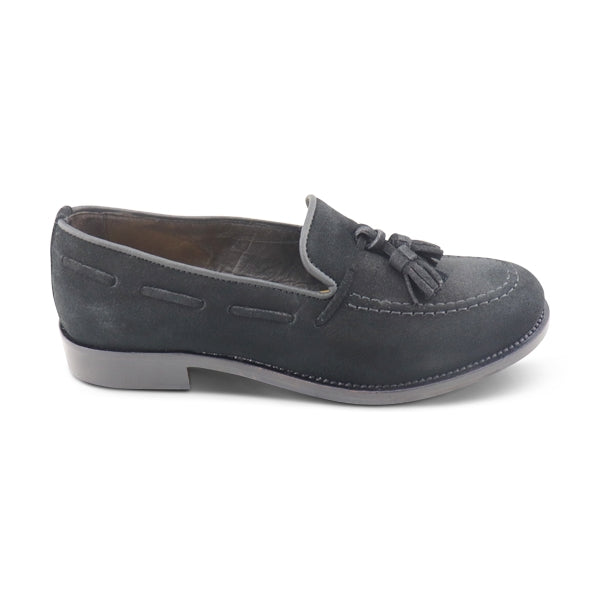 Mocassini tassel in camoscio nero