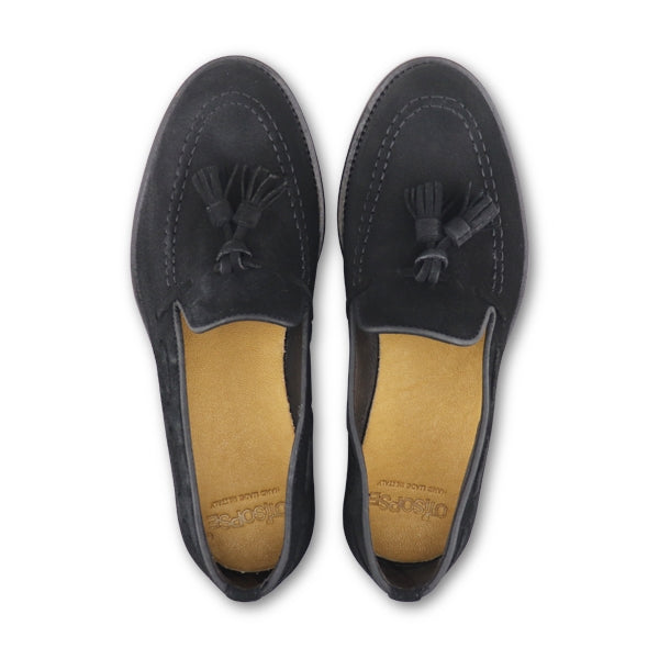 Mocassini tassel in camoscio nero