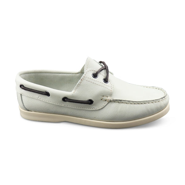 Barca in pelle stampato beige