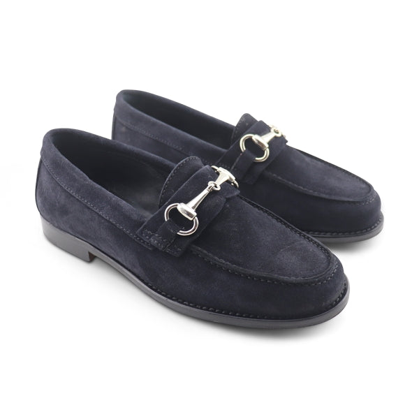 Mocassini marty camoscio blu