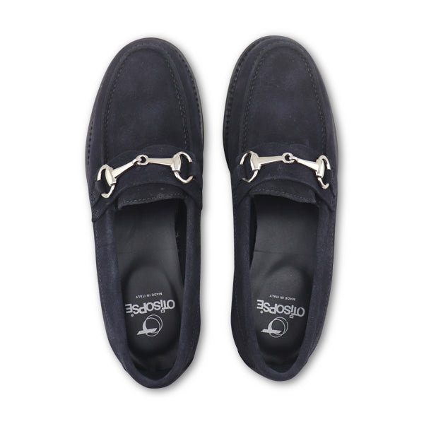 Mocassini marty camoscio blu
