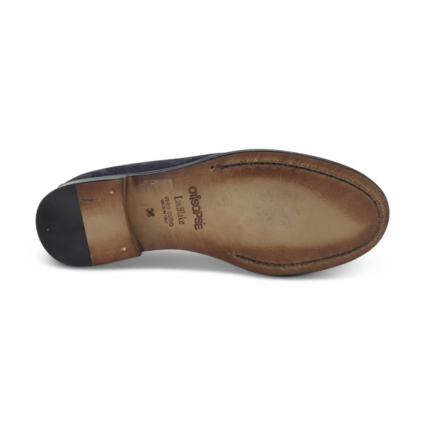 Mocassini marty camoscio blu