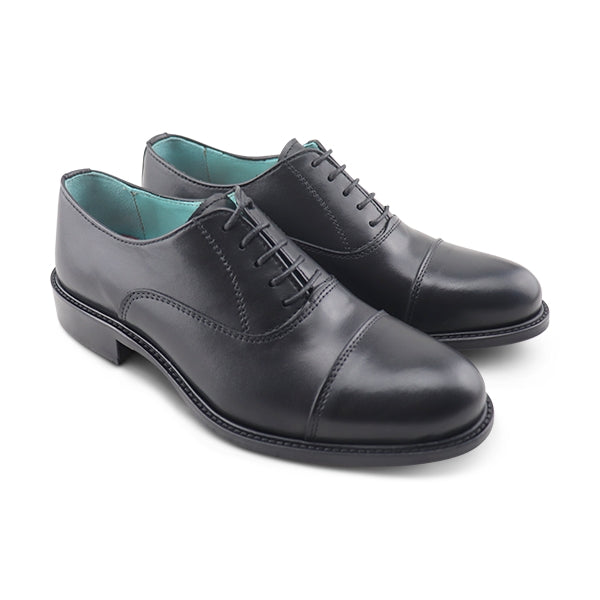 Francesina nera in pelle