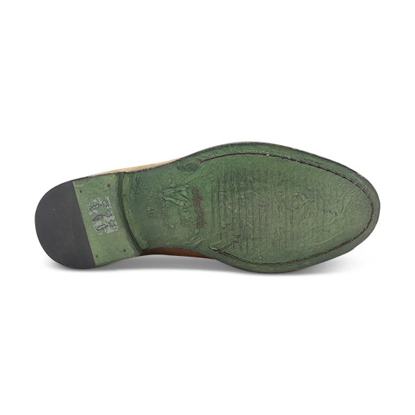 Mocassini tassel camoscio cuoio