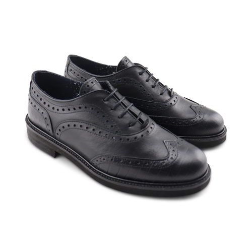 Scarpe Francesine nere in pelle