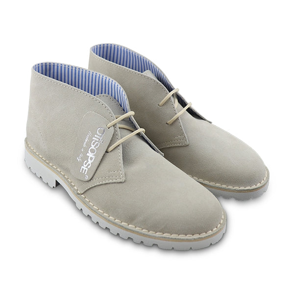 Polacchine Vibram in camoscio beige