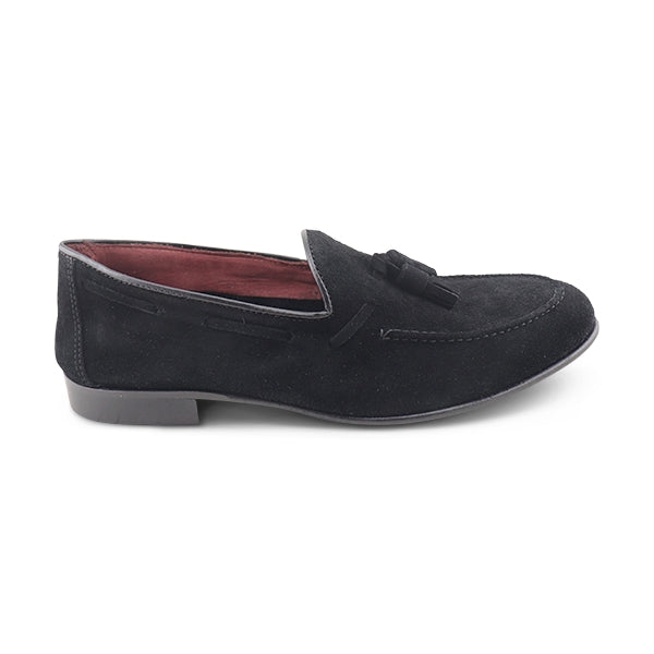Tassel camoscio nero