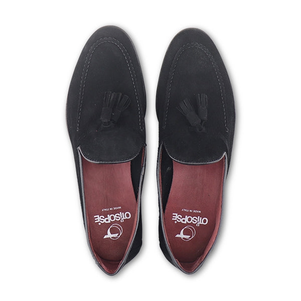 Tassel camoscio nero