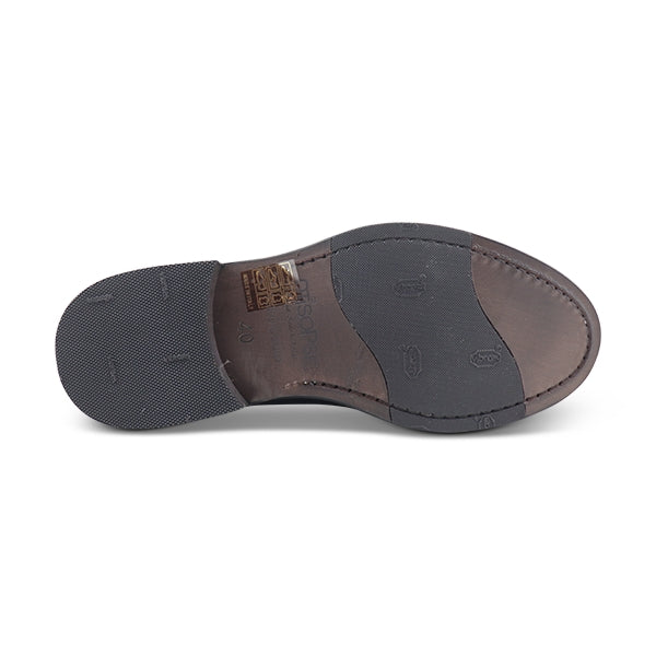 Blue double buckle suede