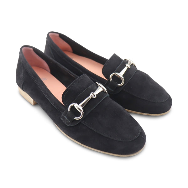 Mocassini camoscio nero