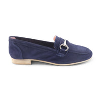 Mocassini camoscio blu