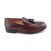 Mocassini tassel cocco vinaccio